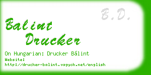 balint drucker business card